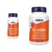 Now Foods Vit D-3 1 000 IU & K2 45mcg 120vcap & C-1000 with 100mg Bioflavonoids 100vcap