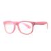 COASION Kids Blue Light Blocking Glasses TPEE Rubber Flexible Soft Computer Eyeglasses Frames for Children Age 3-9 Pink 47 Millimeters