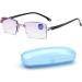 Buy Luosfuh 1.5 Blue Blocker Bifocal Progressive Reading Glasses - Diamond-Ground Dual Use with Portable Case | International Shipping Available - Buy Online on GoSupps.com