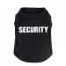 Dog shirt T-shirts puppy summer clothing dog tank top vest security sweat shirt for small dog medium dog cat (xs black) XS black