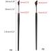 MCAORI 1/2 Professional Eye Makeup Brushes Fine Angled Eyeliner Brush Flat Eyebrow Brush Eyebrow Eyeliner Lips Makeup Brushes - Buy Online on GoSupps.com