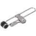 Hand Tools for Suspended Blankets - Rust-Free Stainless Steel Lever Grille Clamp Set (10 Pieces) for Renovation - Silver-Black Horizontal Hold - Buy Online on GoSupps.com