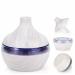 Mini Usb Air Humidifier Portable LED Light Mini 130ml H2o Spray Mist Wood Grain Humidifier Double Wet Aroma Essential Oil Diffuser Usb Air Humidifier Small Appliance Bedroom Accessories