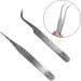 Premium Stainless Steel Curved Tip Tweezers for Eyelash Extensions & Nail Art | International Shipping - Buy Online on GoSupps.com