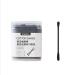 Say Goodbye to Earwax with SINWUAS Black Cotton Swab Ear Spoon - Double-Headed Design for Easy Cleaning (100 Pack) 1pcs Black