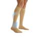 Curad Knee-High Compression Hosiery 8-15 mmHg - Short Length Small Pair Beige | International Shipping Available - Buy Online on GoSupps.com