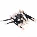 VINTORKY 50 Pcs Dual Sided Eyeshadow Brush Eye Shadow Sponge Applicator Double Sided Makeup Brush Black Size 1 Black