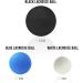Lacrosse Ball Massage Set - Premium 3-Pack Fascia Rubber Balls (6cm 5cm 3cm) with Free Video Instructions & Exercise Booklet | International Shipping Available - Buy Online on GoSupps.com
