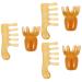 Magiclulu Handing tools 6 STK massage comb from resin scalp muscle sjber head massage hair massage tools gua-sha scratch tool guasha-the face crystal
