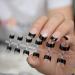 240pcs Black French Manicure Half Nail Tips | DIY Nail Extension Kit - Buy Online on GoSupps.com