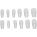 Short Full Cover Fake Nails 600 Pieces Kids False Nails Acrylic Nail Tips with Artificial Fingernail Decoration Suitable for Acrylic Nails Gel Nail Polish Nail Art (12#) - Buy Online on GoSupps.com