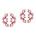 Zerodeko 2 Pairs Earrings for Women Orrous 925 Sterling Silver Earrings Women Jewelry Earrings Christmas Earrings Womens Earrings Post Earrings for Women Crystal Pendants Personality Miss