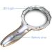 Magnifying Glasses Handheld Glass Magnifier with 6 Led Lights 4X Hd Lens Eye Protection Old Man Reading Illuminated Magnifying Glass Comfortable Anniversary - Buy Online on GoSupps.com