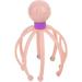 Wireless Stainless Steel Manual Head Massager | Octopus Claw Scalp Massage Device | Handheld Spa Tool for Deep Relaxation - Light Pink - Buy Online on GoSupps.com