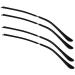 Combined 2 pairs of glasses Bones Replacement bricks made of metal ironing tips for sunglasses glasses arm glasses end tips glasses repair men and women nasal pads black 14x3cm