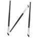 Outanaya 3pcs Set Concealer Brush Angled Eyeliner Brush Eyebrows Brush Eye Brush Eyeshadow Brush Wood