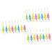 Healeeved 24 pieces Small crocodile toothbrush oral care accessories decorative toothbrush baby tools children mouthpiece tool baby teeth cleaning tool baby toothbrushes
