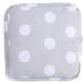 Sanitary Napkin Pouch with Zipper - Green & Gray Dots Organizer for Tampons | 1 Count Pack - Buy Online on GoSupps.com