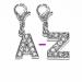 SKS Diamante Bling Clip On Alphabet Letter Charm (C)