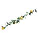 HOMSFOU 3 Pcs Simulation Lemon Rattan Lemon Vines Decorative Fruit Artificial Lemon Artificial Vines Garland Summer Garland for Mantle Lifelike Fruit Decoration Wedding Plant Stem Plastic Yellowx3pcs 100x10cmx3pcs