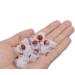 Furnido 10 Pack Natural Red Jasper Crystal Roller Balls for Essential Oils - Compatible with 5ml & 10ml Bottles - Polished Gemstone with Plastic Insert - Buy Online on GoSupps.com
