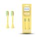 Philips One brush heads for the electric toothbrush pack of two (model: BH1022/02) Mango Yellow 1 piece (pack of 1)