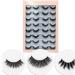 HBZGTLAD 16 Pairs 3D Mink Lashes | Long Volume Natural False Eyelashes for Glam Makeup | International Shipping - Buy Online on GoSupps.com