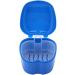 Buy Dark Blue Dental Prostheses Container Cup Box Ideal for School Trips Train & Outdoor Use | Secure Prosthesis Storage with Filter Screen - Buy Online on GoSupps.com