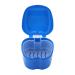 Waterproof Denture Box for Elderly - Dark Blue Denture Container | International Shipping Available - Buy Online on GoSupps.com