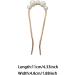 2 Piece Hair Clip Pin U Shaped Hairpin Hair Stick French Style Hair Stick U Shaped Hair Pins U Shaped Hair Pin Accessories for Women Girls Hair Styling Accessories (Gold) - Buy Online on GoSupps.com