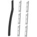 Minkissy Eyebrow Razor Set - 5 Portable Stainless Steel Dermaplaning Tools for Painless Hair Removal | Perfect for Eyebrow Shaping - Black - Buy Online on GoSupps.com