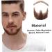 Halloween Moustache Beard Fake Mustache Face Beard for Adults Realistic Makeup Costume Lace Man Beards Brown - Buy Online on GoSupps.com