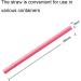 Reusable Silicone Straws Openable Straws No Cleaning Brush Required Foldable Resealable Straw Easy to Carry No Rubber Smell (2pcs Blue) - Buy Online on GoSupps.com