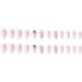 YoYoee Medium Coffin Press On Nails - Crystal Gem Design Reusable Acrylic Gradient False Nails for Women & Girls (24 PCS) - Shop Now - Buy Online on GoSupps.com