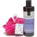 Champneys Health Spa Slumber Body Cleanser 350ml WITH Coral body puff Any Colour - Buy Online on GoSupps.com