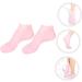 minkissy 1 Pair Sock Spa Gel Booties Silicone Gel Skin Protect Soles Skin Soles Moisturizer Moisturizing Heel Sleeves Humidor Gel Heels Lotion Women's Foot Essential Oil Pink Sebs 38X7.5X1cm - Buy Online on GoSupps.com