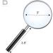Deluxe Products Classic Handheld Magnifying Glass - Portable Compact Design for Travel  and 3" Glass Lens with 3X Magnification for Reading Small Print  and Hobbyists  Black  (SON-DP-8119) - Buy Online on GoSupps.com