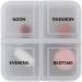 Single Day Pill Box - Compact Travel Organizer with 4 Compartments for Morning Noon Evening & Bedtime - Perfect for Pocket or Bag - Buy Online on GoSupps.com