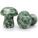 Natural Crystal Rough 0.7" Mini Mushroom Stone Carved Natural Quartz Crystal Statue Decor Gift Black - Buy Online on GoSupps.com