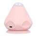 Electric massage ball massage device mounted on the wall with suction cup vibration -heated back massage device for back shoulders and neck (pink)