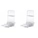 Moondown Farm 2 x Budgie Canary Finch Drinker 400cc with Clips for Cage Birds