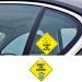 Xpex Waterproof Baby On Board Car Stickers - 3 Piece Set | Suction Cup Warning Shield for Baby Safety - Buy Online on GoSupps.com