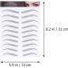 OHPHCALL Artificial Eyebrows 3 Sheets Waterproof Eyebrow Stickers Water Proof Stickers Brow Makeup Grooming Shaping Eyebrow Tool 1 count (Pack of 1) Black - Buy Online on GoSupps.com