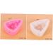HOMSFOU Cupcakes Raclette Silicone Fondant Molds Silicone Chocolate Fondant Silicone Molds Silicone Pastry Mould Chocolate Cake Silicone Molds for Soap Fondant Mould Brownie 3D Non Stick 10.5x6.2x3.5cmcm Pink - Buy Online on GoSupps.com