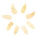 POPETPOP 8pcs Guzheng nails music thumb pick ox horn pick picks for guitar ukulele pick horn guitar pick guzheng picks bass guitar picks Durable Guzheng Supplies child horns trumpet aldult 3X1.2X0.1CM Light Yellow 01