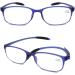 Mcoorn Reading Glasses (2 Pack) - Flexible Lightweight Anti-Blue & Anti-Reflective for Men & Women - Includes Case - Buy Online on GoSupps.com