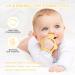 Vicloon Baby Teething Ring - 2PC Silicone BPA-Free Soft Lion Bite Toys for 3+ Months - Dental Aid & Massager - Yellow - Buy Online on GoSupps.com