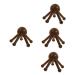 CLISPEED 4pcs Massager With Five Claws Spider Scalp Claw Spa Scrubber Handheld Wenge