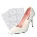 Gel Heel Pads  12 PCS  Soft High Heel Pads Shoe Pads Silicone Gel Heel Cushion Inserts for Women Foot Care Shoe Inserts Pad Insoles  Prevent Back Heel Pain and Improve Loose Shoe Fit  Self-Adhesive