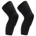 Alomejor Knee Brace Unisex Compression Knee Sleeve with Design Anti Slip Strip for Basketball Football Running (L For 175 185CM Height) L For 175 185CM Height Black